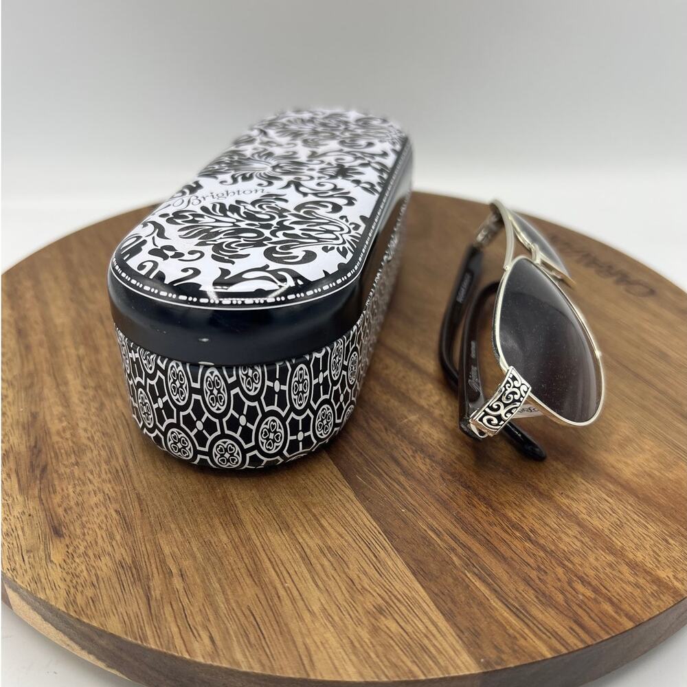 Brighton Sugar Shack Brown Aviator Sunglasses - Picture 2 of 6